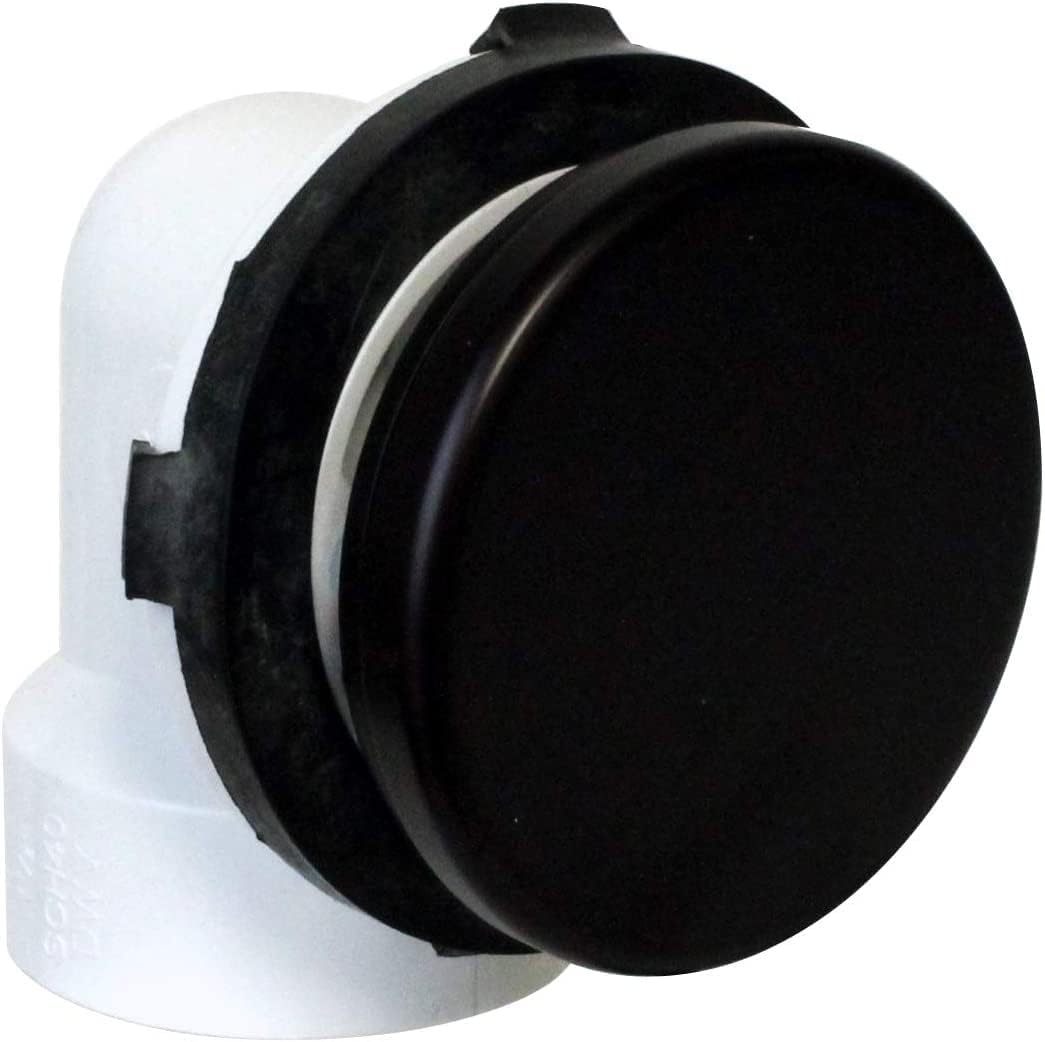 Westbrass 494244H-4-12 SCH. 40 PVC Bath Waste & Overflow Assembly with Illusionary Faceplate and Lift & Turn Drain Plug, 4-Pack, Oil Rubbed Bronze