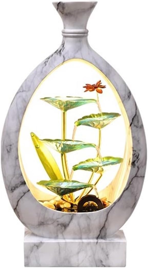 Tabletop Fountain Desktop Fountains Luxurious Minimalist Flowing Water Ornaments for Home Living Room Office Decor