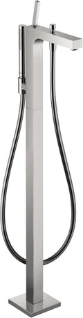 AXOR Modern Citterio 1-Handle 5-inch Wide Wall-Mounted Freestanding Bathtub Faucet with Handshower in Chrome, , 39460001