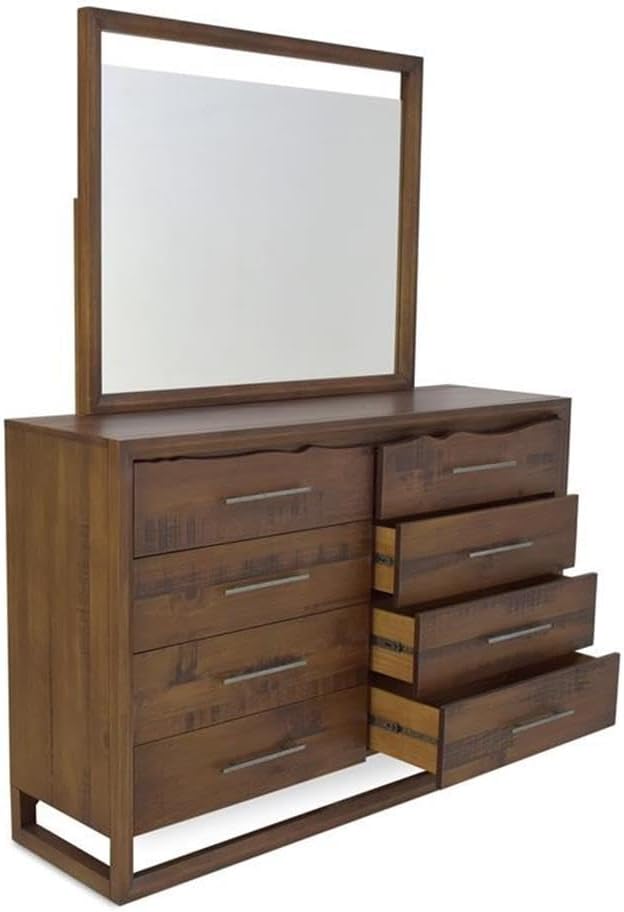 Steve Silver Lofton 4-Piece Queen Size Mocha Brown Wood Bedroom Set