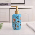 Soap Dispensers Dispenser for Bathroom Kitchen Countertop Lotion and Liquid Ceramic Pump 350ml/11.8 Oz 2.5 X 7.4 in Accessories (Color : Dark Green) (Beige One Size)