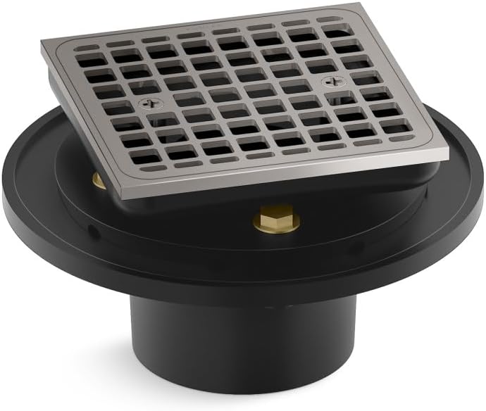 KOHLER K- 22673-TT SQUARE DESIGN TILE-IN SHOWER DRAIN, Vibrant Titanium