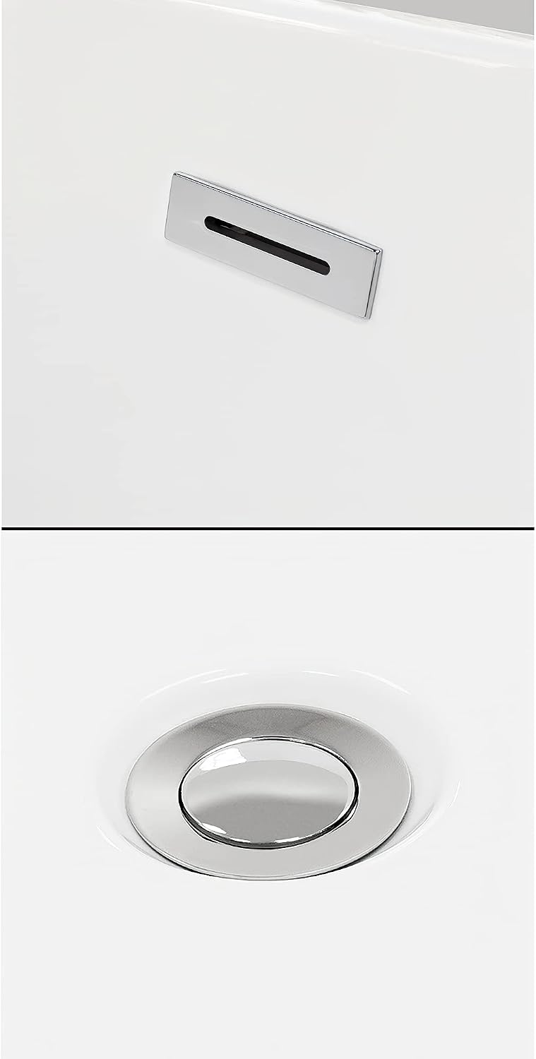 Grayley 66 x 32 Inch Alcove Bathtub in White with Left-Hand Drain and Overflow Trim in Polished Chrome