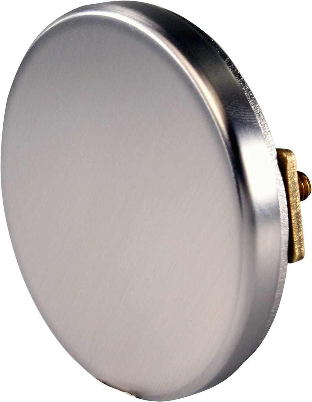 Westbrass A98HRK-20 Universal Fine or Coarse Thread Tip-Toe Bathtub Drain Trim with Illusionary No-Hole Faceplate and Adaptor Bushing, Stainless Steel