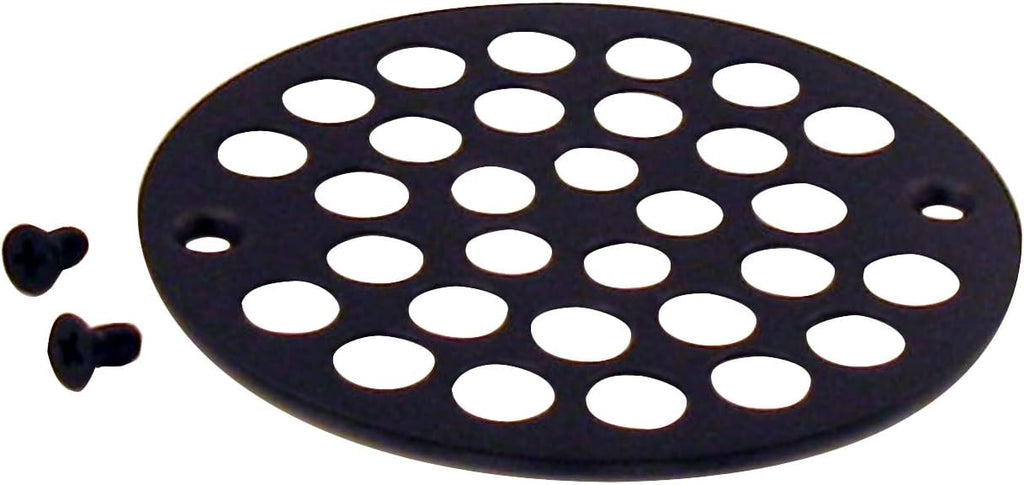 Westbrass D3193-25-12 4-1/4' OD Brass Shower Strainer Grid Drain Cover, 25-Pack, Oil Rubbed Bronze