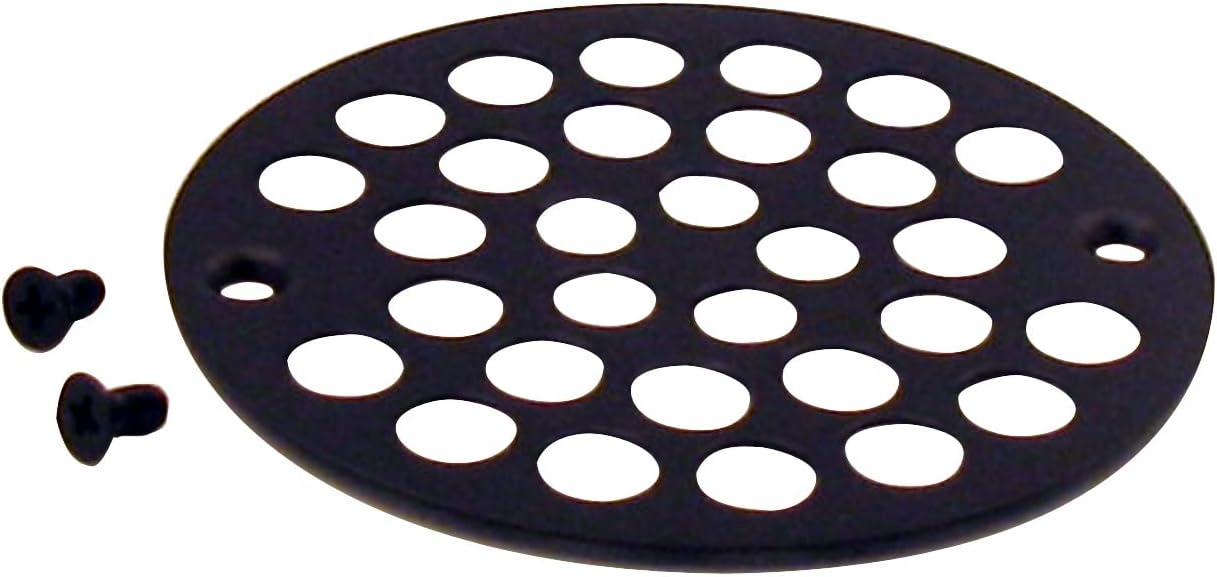 Westbrass D3193-25-12 4-1/4' OD Brass Shower Strainer Grid Drain Cover, 25-Pack, Oil Rubbed Bronze