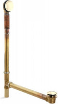 Kohler K-7265-AF 1-1/2' Toe-Tap Adj 20' to 26' Bathtub Drain French Gold