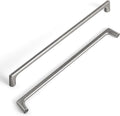 Goo-Ki Antique Silver Cabinet Pullls with 10 ''（256mm Hole Centers- Retro Style Zinc Alloy Cabinet Handles for Dresser,Wardrobe,Cupboard-,6 Pack