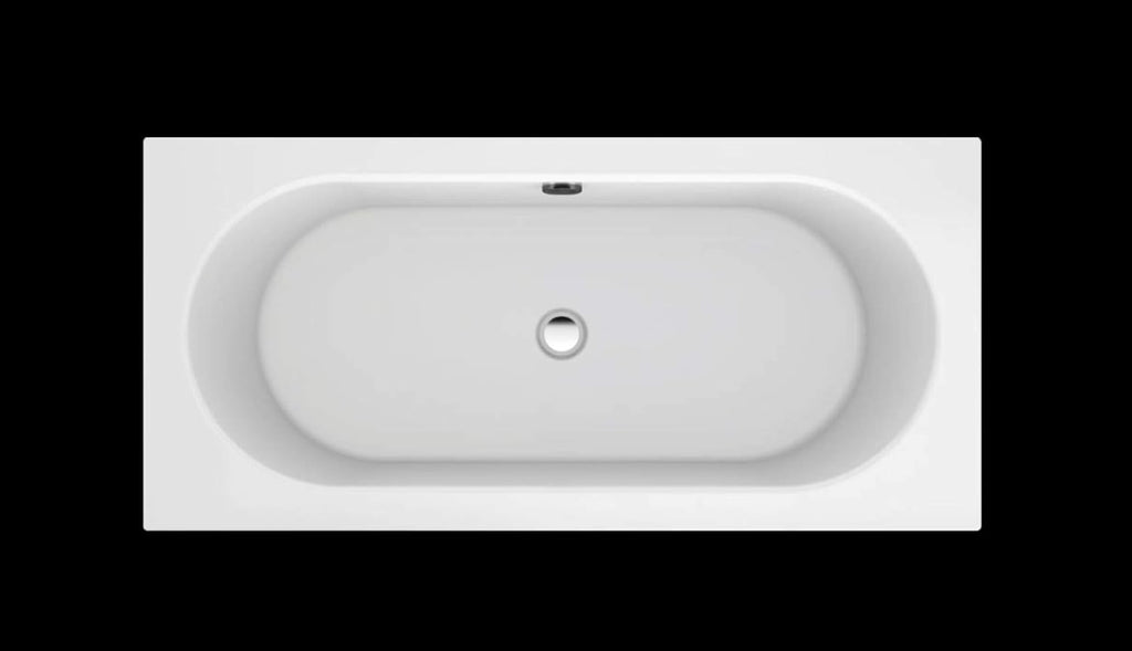 Carver Tubs - Aphrodite 67' - Modern White Minimalist Freestanding Soaking Bathtub, w/Chrome Drain, Rectangle Spacious Acrylic Fiberglass Oval Interior Tub, Deep Relaxing Soak, 67'L x 31.5'W x 23'H