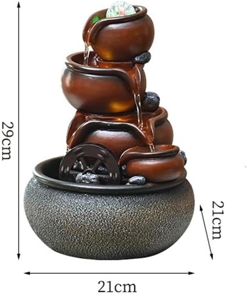 Tabletop Fountain Water Fountains Indoor Minimalist Display with Circulating Features