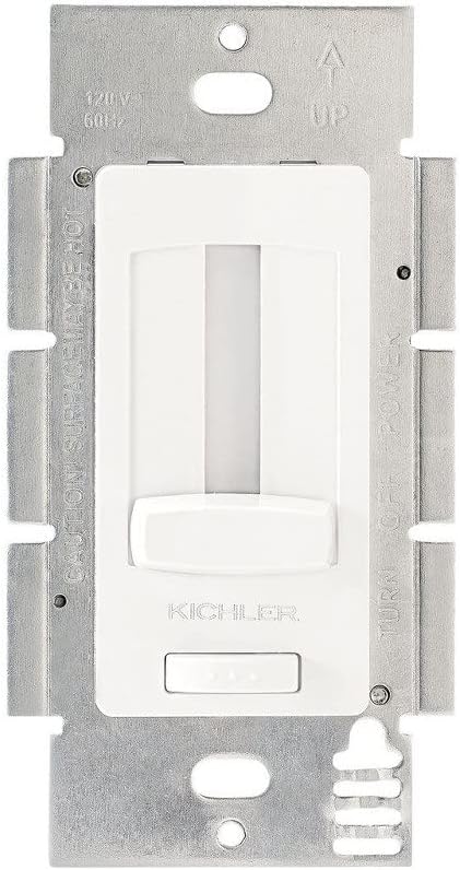 Kichler 60W LED Driver and Dimmer Power Supply in White, 24V Low Voltage Lighting Transformer, 6DD24V060WH, (2' W x 4' H x 2' L)