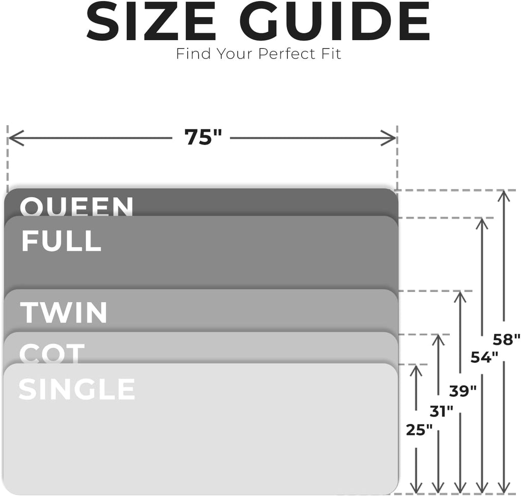 Cozzzi Foldable Mattress Queen Size for Floor and Traveling with Removable Cover - Lightweight and Portable Folding Mattress for Adults & Kids - Compact and Easy to Storage (75in x 58in x 4in)