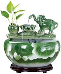 Easy Install Ceramic Tabletop Fountain Automatic Flowing Fish Tank for Indoor and Home Decoration(Medium)