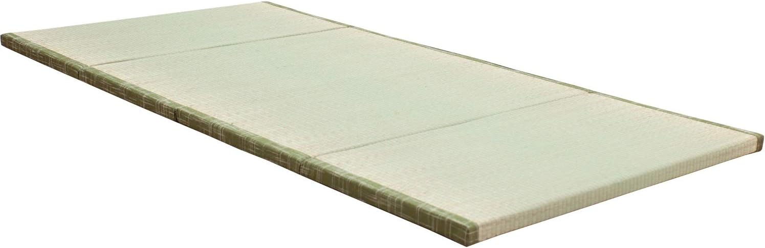MustMat Tatami Mat Japanese Floor Mattress Traditional Japanese Futon Floor Mattress Rush Grass Foldable Bed 35.4'x78.7'x1.2' (1 Piece)