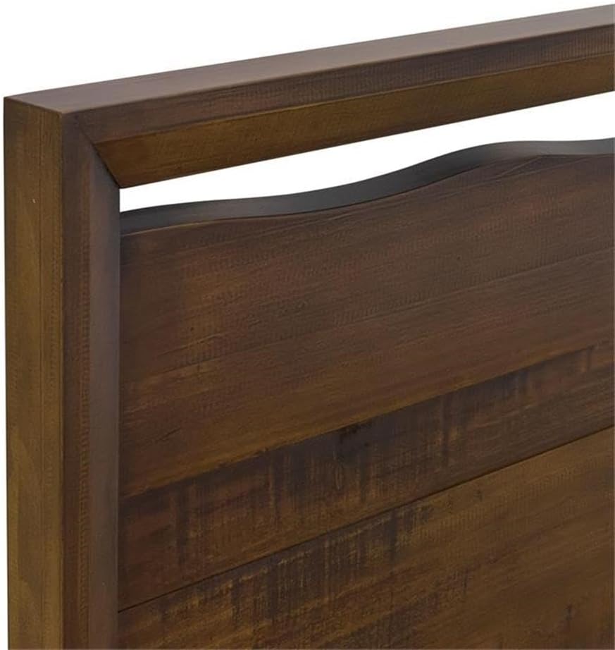 Steve Silver Lofton 4-Piece Queen Size Mocha Brown Wood Bedroom Set