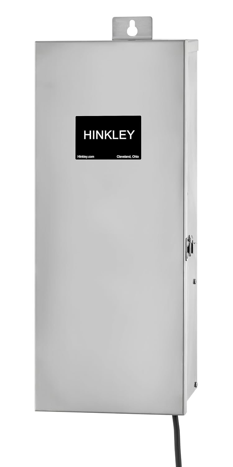 Hinkley Landscape Transformer, Convert 120V AC to 12V AC, for Use with Low Voltage Landscape Lighting, Easy Installation Stainless Steel Landscape Transformer, 0600SS