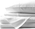 4 Piece Solid Bed Sheet Set- 1000TC Egyptian Cotton - Luxury Bedding Set Fits Up to 18 Inches Deep Pocket - 4 Piece Sheet Set (Full Size, White)