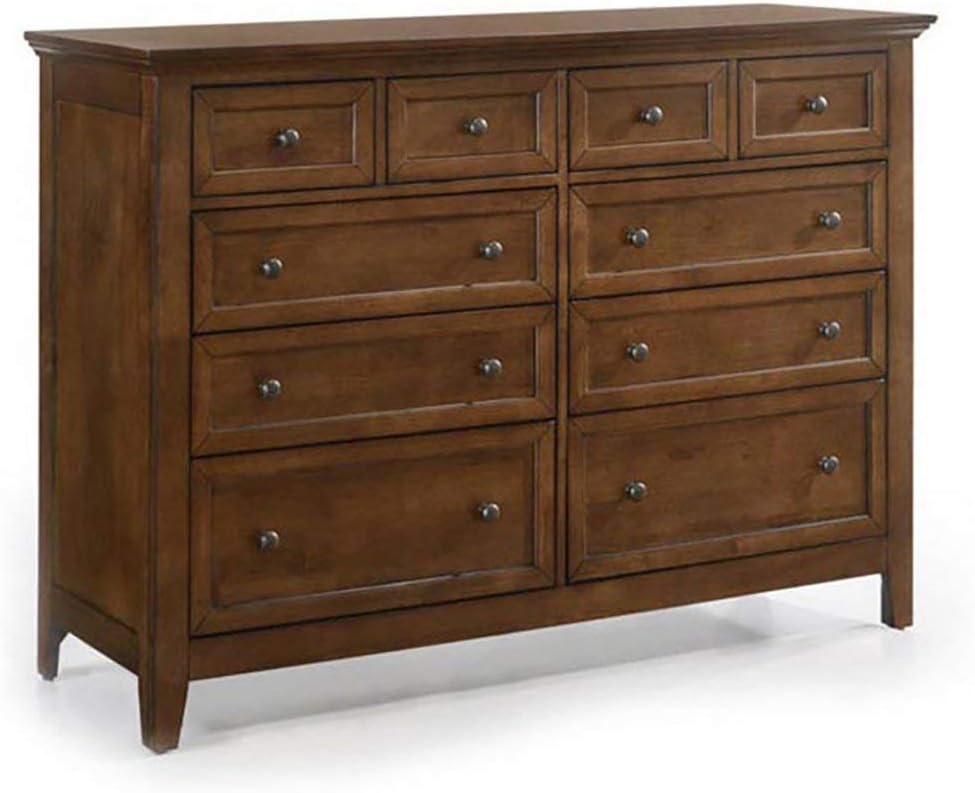 Intercon San Mateo Queen Size 4 Piece Storage Bedroom Set Tuscan Finish