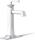 KOHLER 26430-4N-CP K-26430-4N-CP Riff Tall Single-Handle Bathroom Sink Faucet, 5 gpm, Polished Chrome