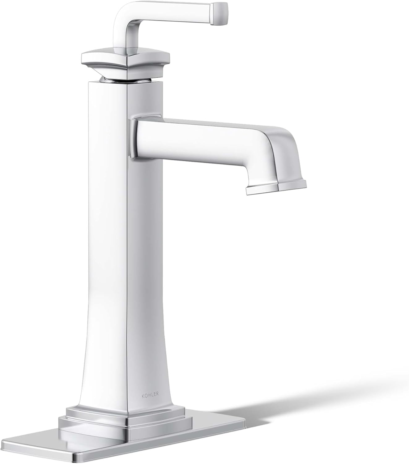 KOHLER 26430-4N-CP K-26430-4N-CP Riff Tall Single-Handle Bathroom Sink Faucet, 5 gpm, Polished Chrome