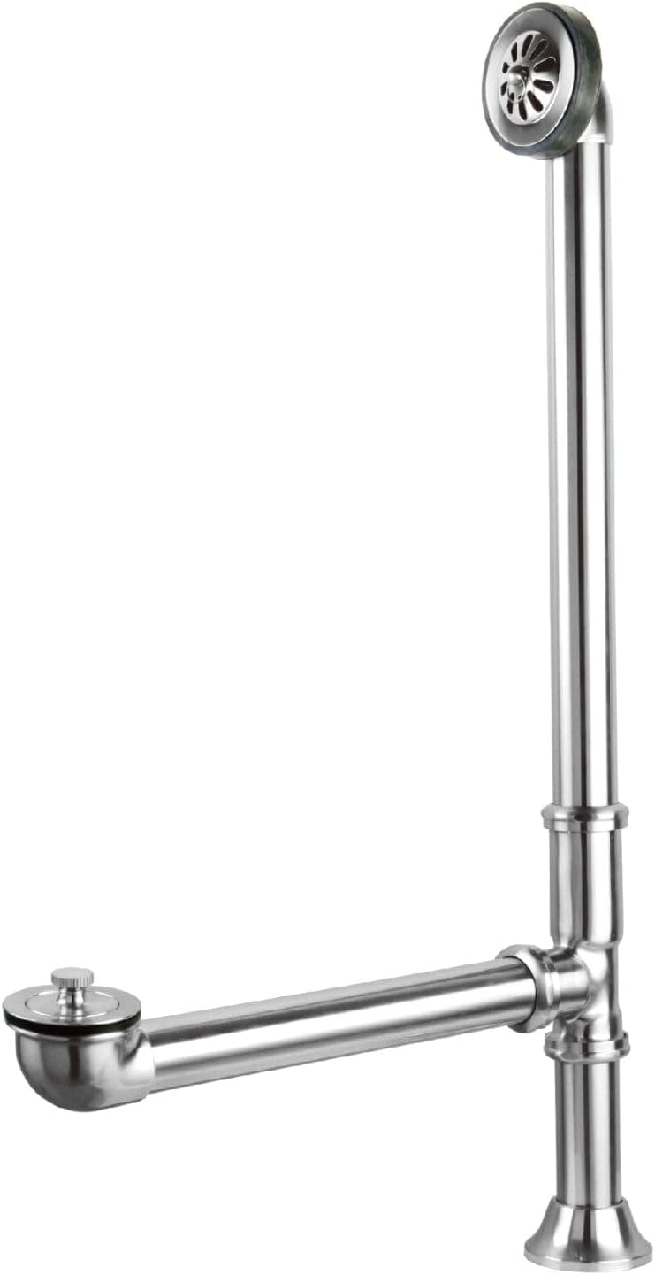Elements of Design Essentials DS2081 Clawfoot Tub Waste and Overflow Drain, Polished Chrome