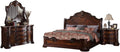 Best Master Barney's Traditional 5-Piece Cali King Set in Walnut w/Marble Top