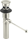 Kohler K-7114-A-SN Premier Pop-Up Drain, Exposed, with Overflow, Vibrant Polished Nickel