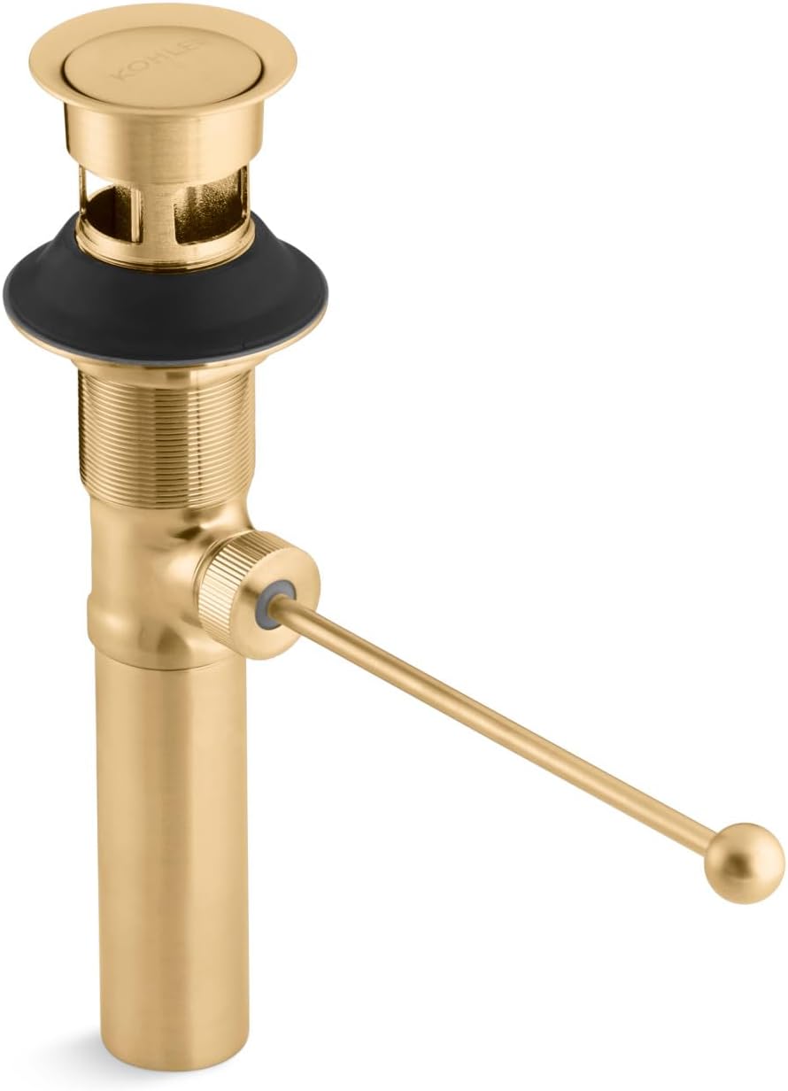 POP-UP LAV DRAIN W/OVERFLOW, EXPOSED