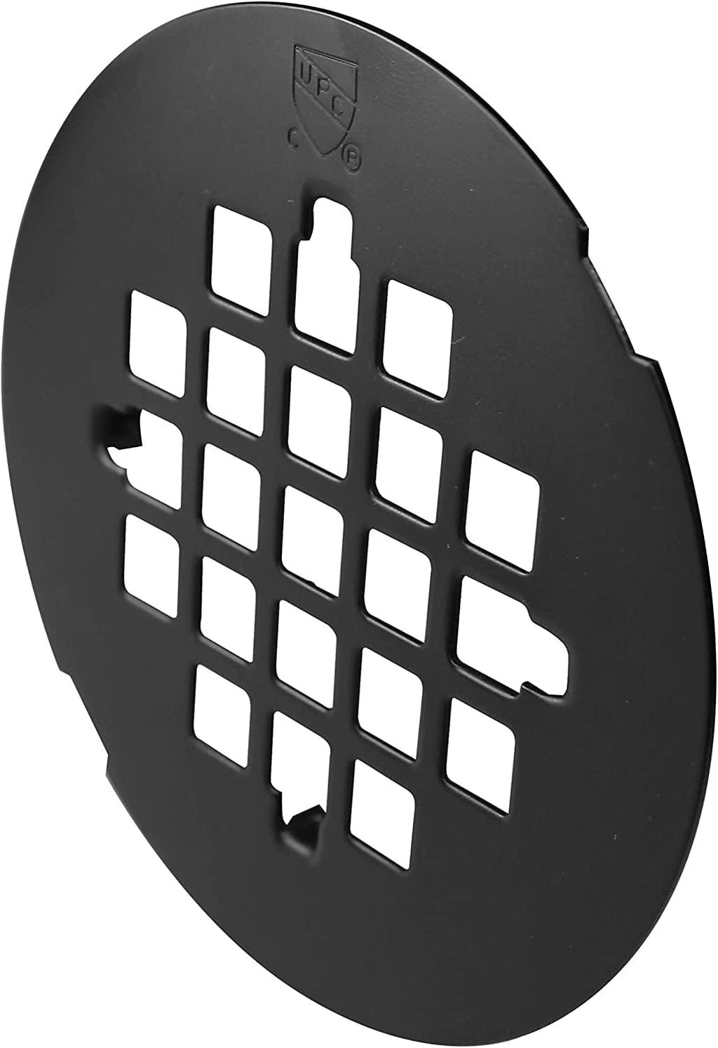 Westbrass D206B-5-62 2' No-Caulk Brass Compression Shower Drain with 4-1/4' Round Grid Cover, 5-Pack, Matte Black, 5 Count