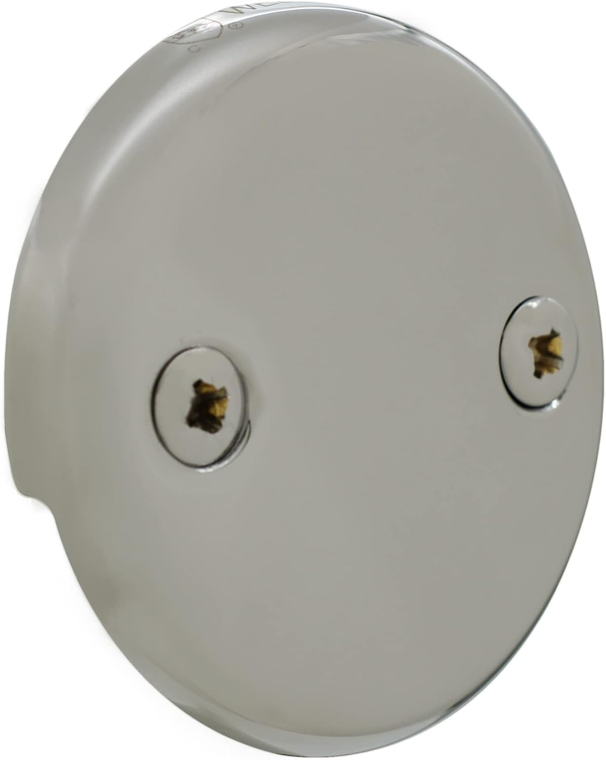 Westbrass A326-05 22-1/2' Brass Bath Waste & Overflow Assembly with Tip-Toe Drain Plug and 2-Hole Faceplate, Polished Nickel