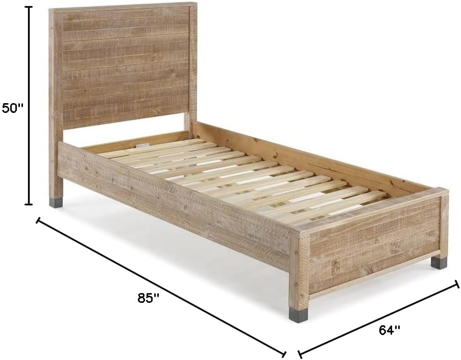 Camaflexi Baja Platform Bed (Twin, Brown)