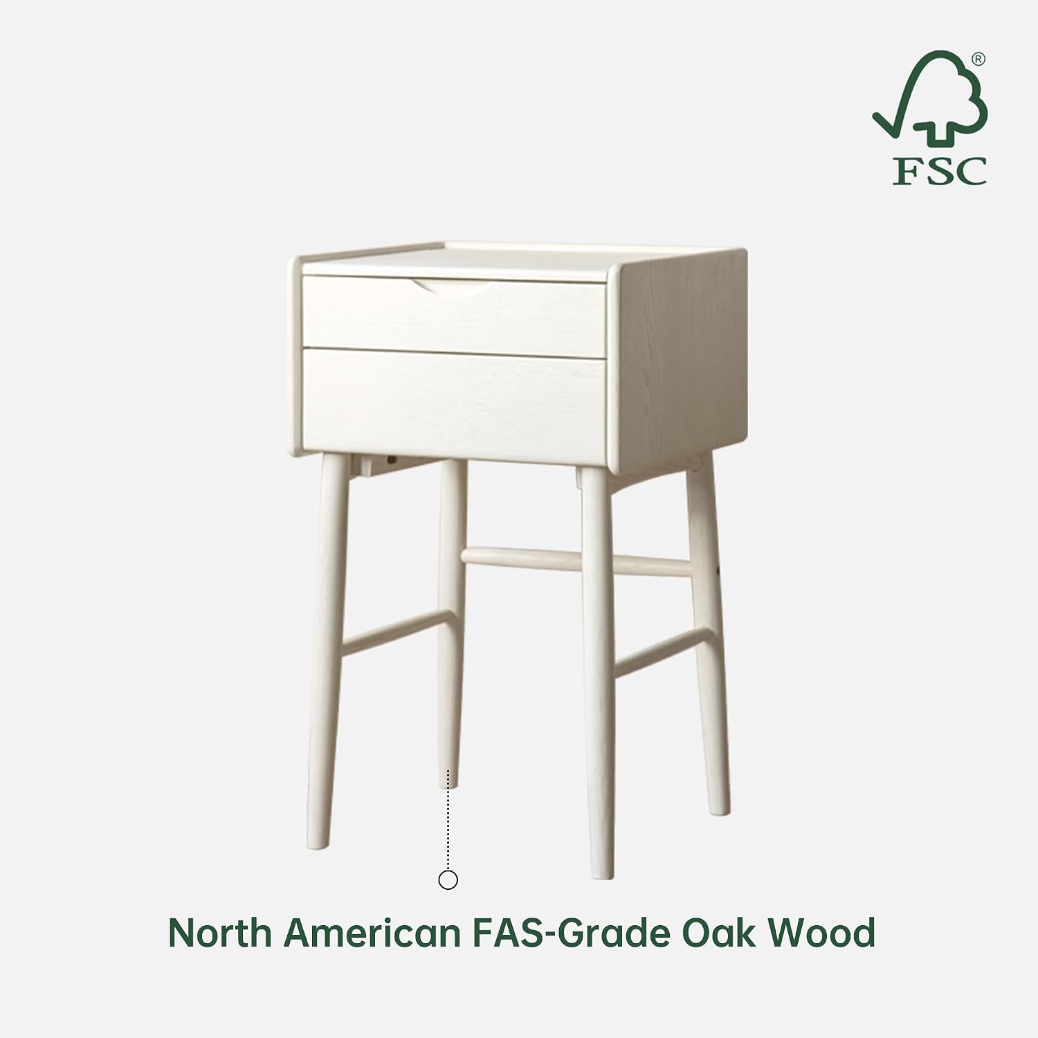 YESWOOD Small Vanity Desk with LED Mirror, Solid Oak Wood Flip-top Design Dressing Table, Vintage Dressing Table Vanity Desk for Corner, White, 20' D x 18.5' W x 32' H