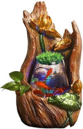 Tabletop Water Fountain Tabletop Fountain Small Home Desktop Fish Tank Water Circulation Water Ornaments Office Relaxation Meditation Fountain