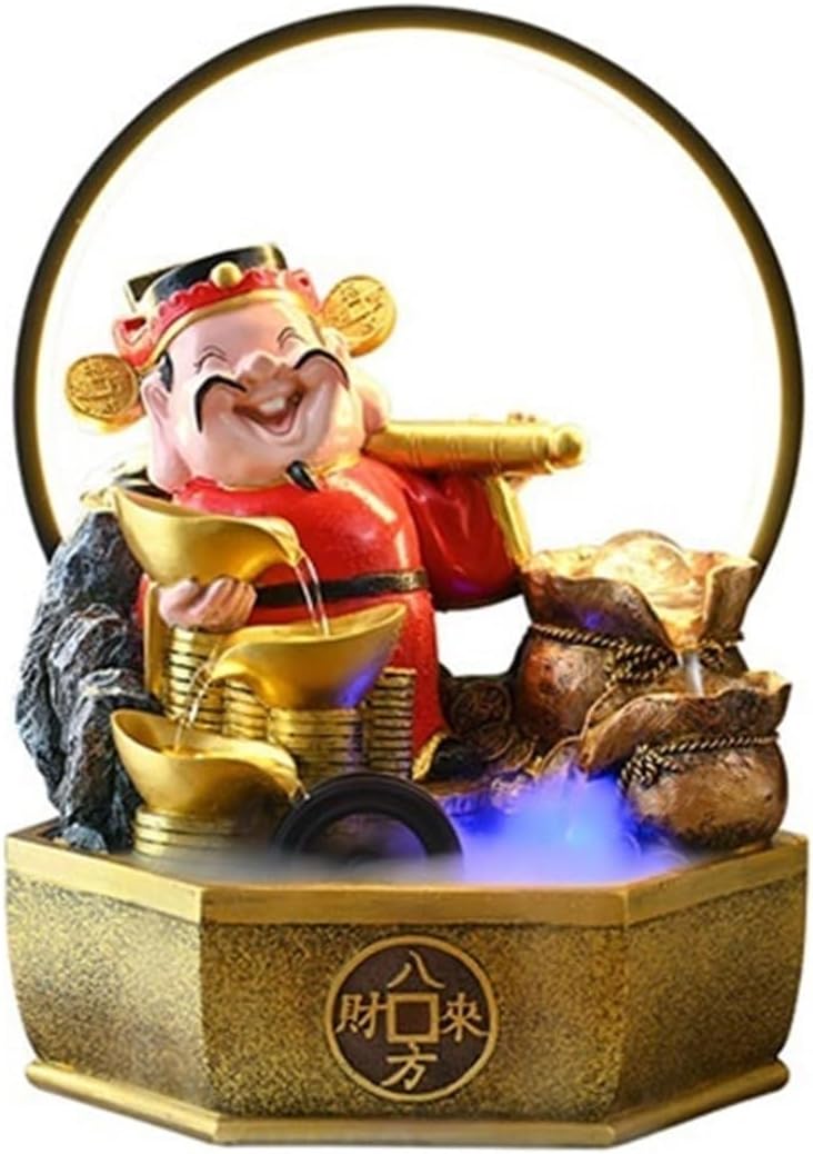 Tabletop Fountain Feng Shui Relaxation Desktop Fountain for Home and Office Indoor Spaces Decor