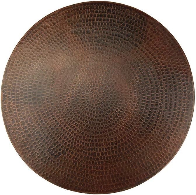 Premier Copper Products LS20DB 20-Inch Hand Hammered Copper Lazy Susan, Oil Rubbed Bronze