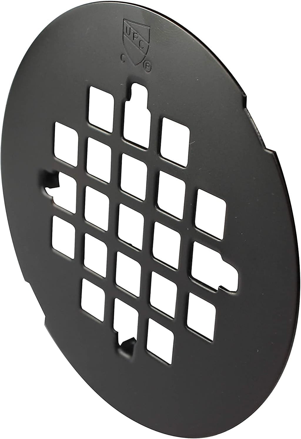 Westbrass D206P-50-12 2' No-Caulk PVC Compression Shower Drain with 4-1/4' Round Grid Cover, Oil Rubbed Bronze (50-Pack)