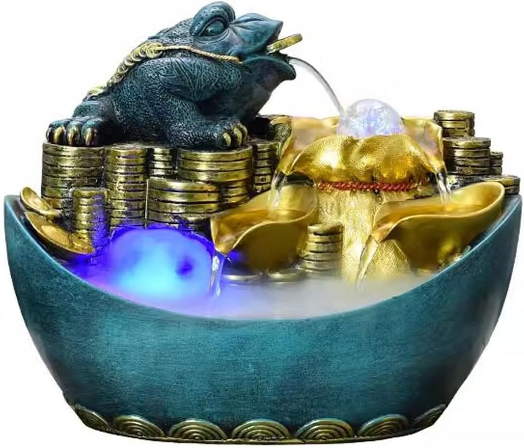 Tabletop Fountain PiXiu Flowing Water Fountain Decoration Living Room Office Desktop Decoration Opening Moving Home Gift Home Decoration Desktop Decoration Desktop Fountain (Color : A, Size : M)