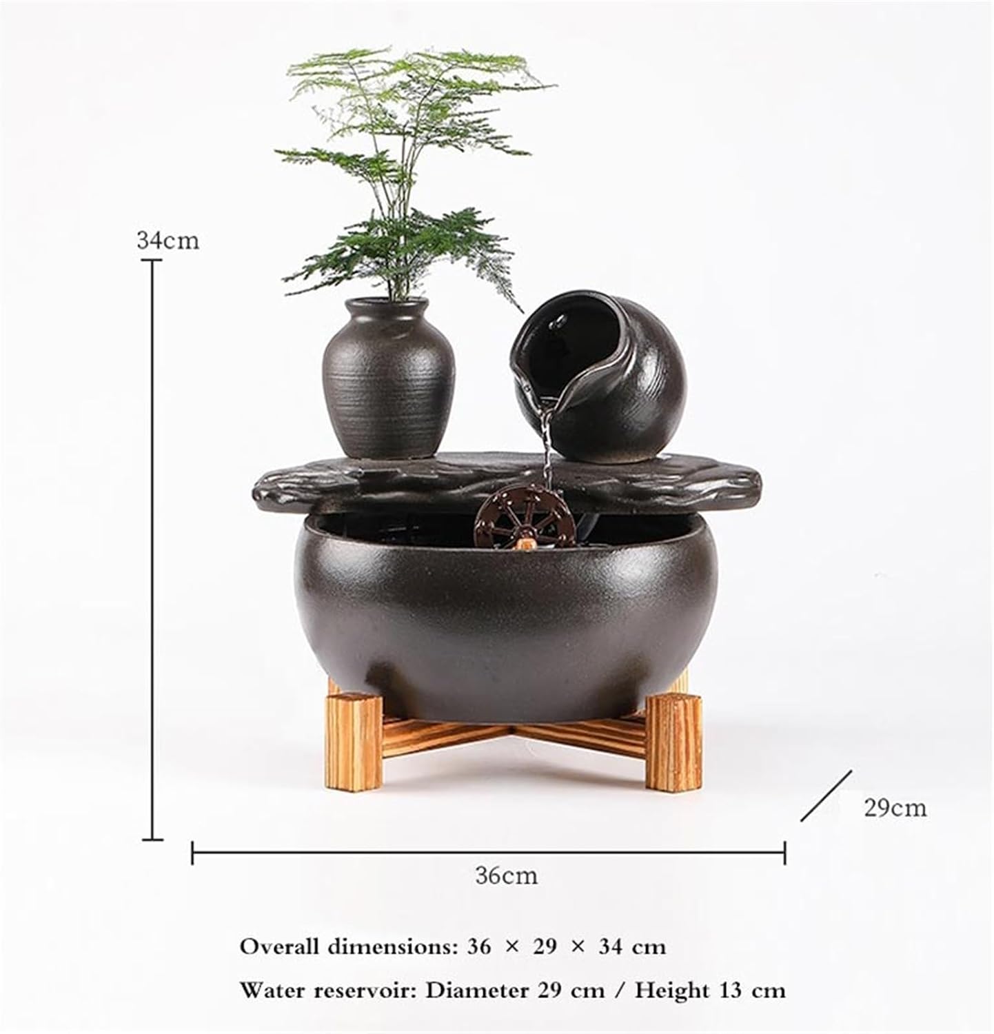 Tabletop Fountain Desktop Fountain Water Fish Tank Landscape Office Living Room Home Decor