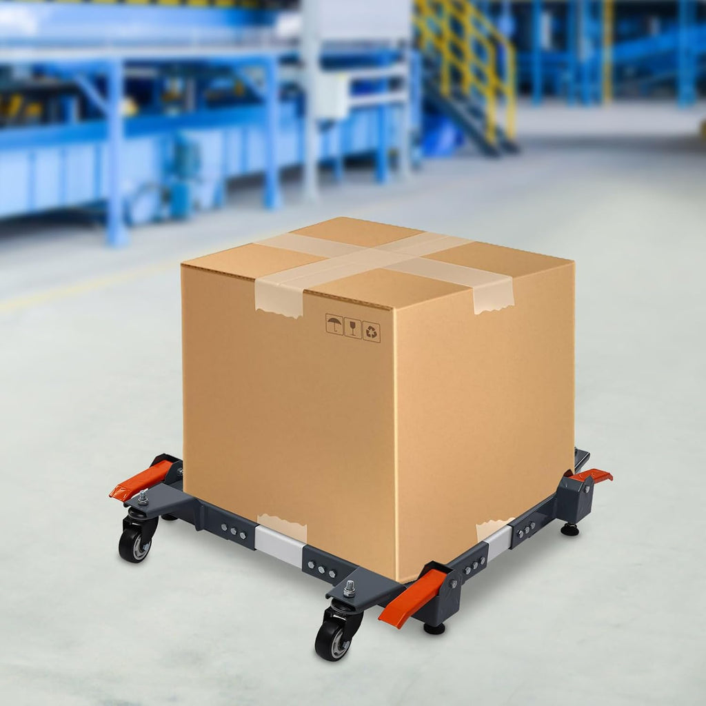 Universal Mobile Base, Heavy Duty Universal Mobile Base 1500 BLS Capacity, 28×33.5inches Adjustable Mobile Base Kit, Adjustable Rolling Set for Moving Large Equipment, Tools and Machines