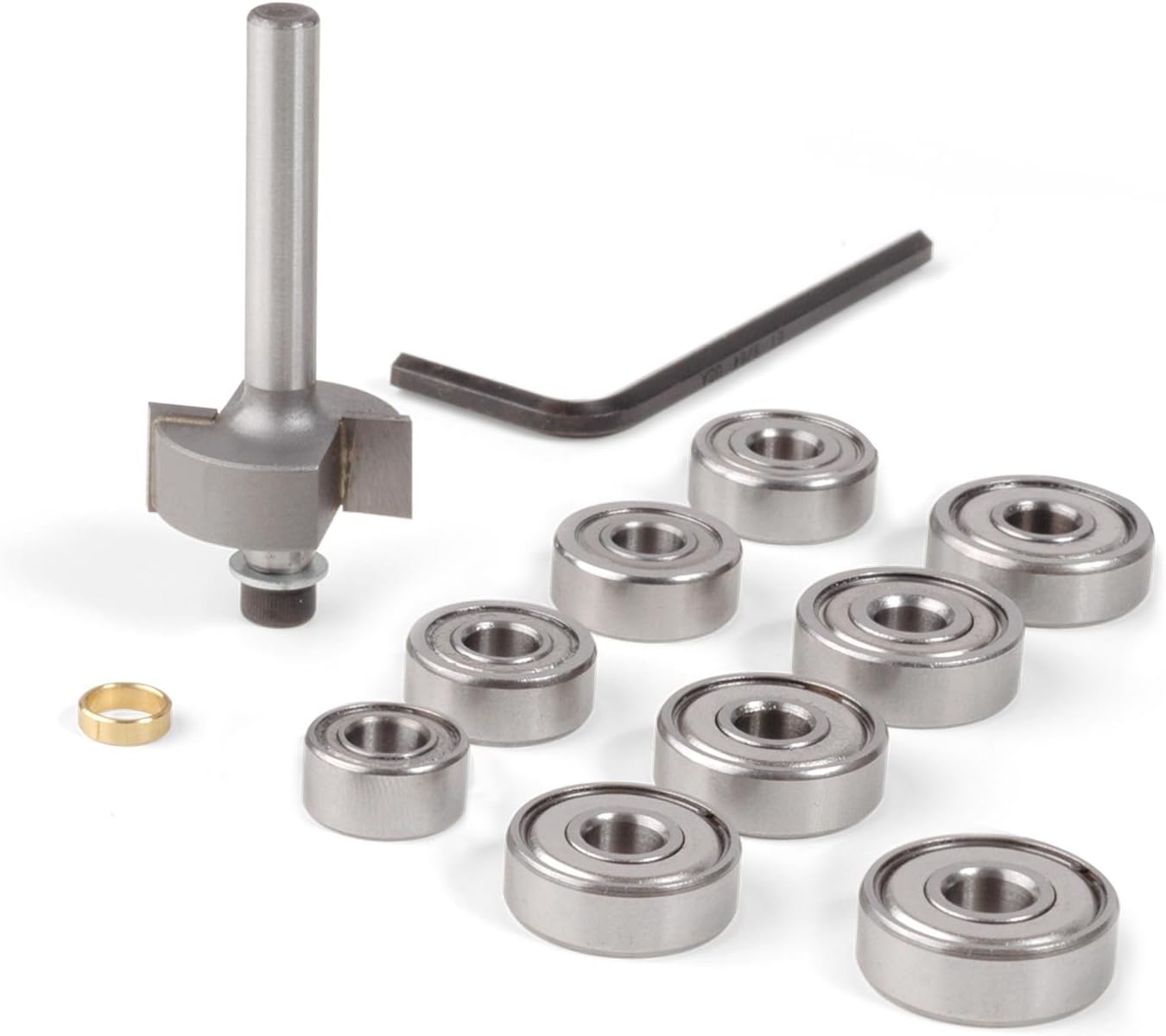 StewMac Binding Router Bit Set, Standard Set with 9 Bearing Sizes