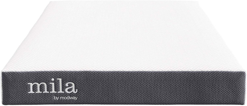 Modway Mila 6' Twin XL Mattress - Firm 6 Inch Twin XL Mattress - 10-Year Warranty White