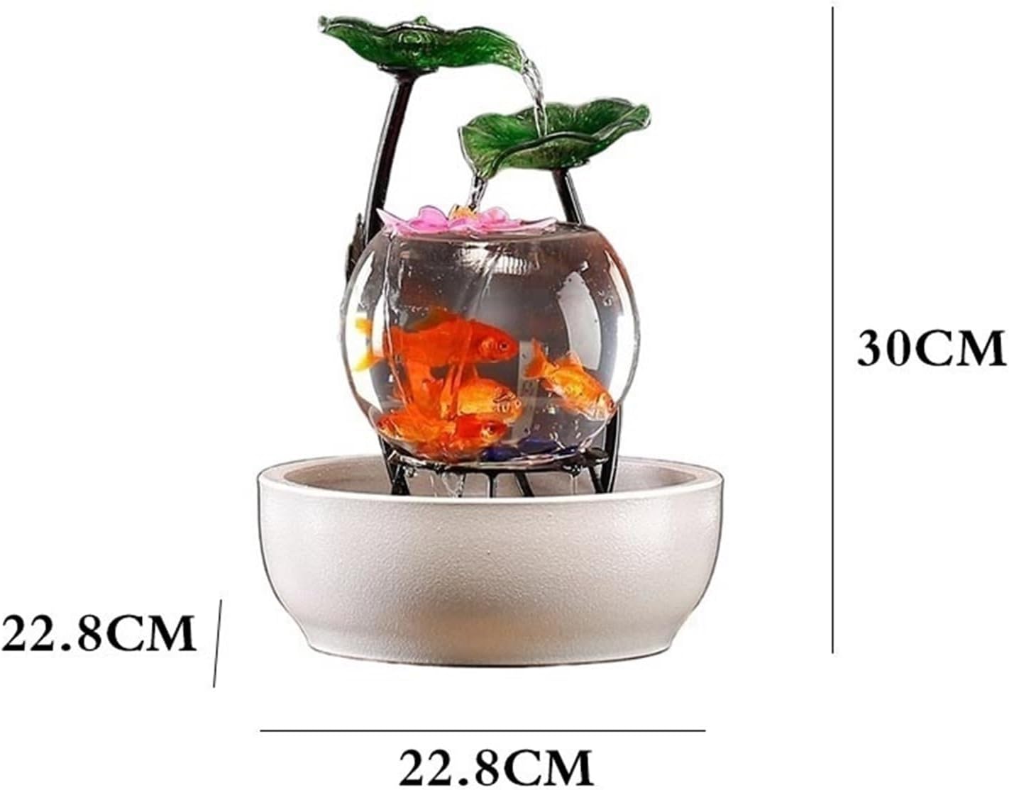 Tabletop Fountain Luxury-Style Fish Tank Water Ornament Tabletop Fountains Home Office Desktop Decorations Tabletop Water Fountain