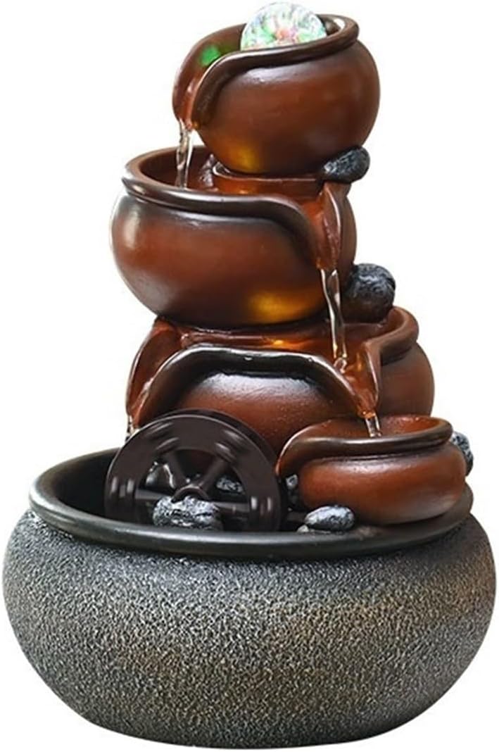 Tabletop Fountain Water Fountains Indoor Minimalist Display with Circulating Features