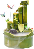 Tabletop Fountain Fountain and Flowing Water Decorations, Circulating Water Living Room, Office Desktop Decoration Decorations, Green Natural Desktop Decorations Desktop Fountain (Color : A)