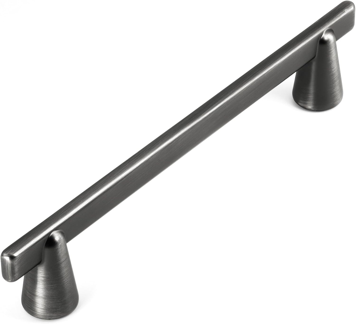 HESTIA HARDWARE 30 Pack Antique Silver Drawer Pulls 5Inch | Simply Modern Pewter Cabinet Pulls | 128mm Handles for Cabinets and Drawers, Dresser Handles and Drawer Pulls(Z19.128mm.30.B)