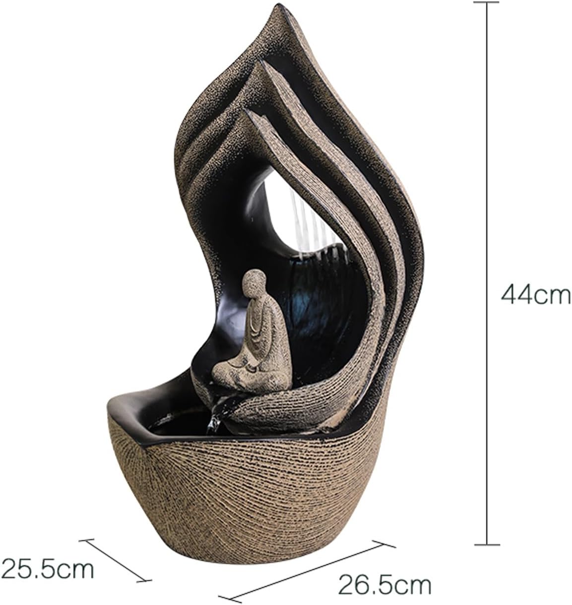 Tabletop Fountain New Chinese Style Flowing Water Decoration, Home, Office, Living Room, Porch, Desktop Decoration, Fountain Landscape Desktop Fountain
