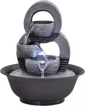 Waterfall Tabletop Fountain Simple Office Circulating Water Ornaments Desktop Lucky Fountain Landscape Living Room Fortune Feng Shui Wheel Ball Meditation Fountain