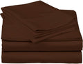 Cotton Home- 5 Pieces Split King Size Chocolate Color Sheet Set – Soft Quality Luxury 18 Inch Deep Pocket & Bedding Set with Flat Sheet, Fitted Sheet, 2-Pillow Covers(20' x 30')Inches