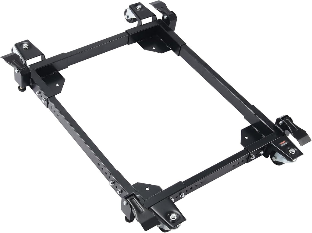 VEVOR Mobile Base, 1500 lbs Capacity, Adjustable from 20' x 24.5' to 28' x 33.5', Heavy Duty Universal Mobile Base Stand with 4 Swivel Wheels, for Woodworking Equipment, Bandsaw, Power Tool, Machine