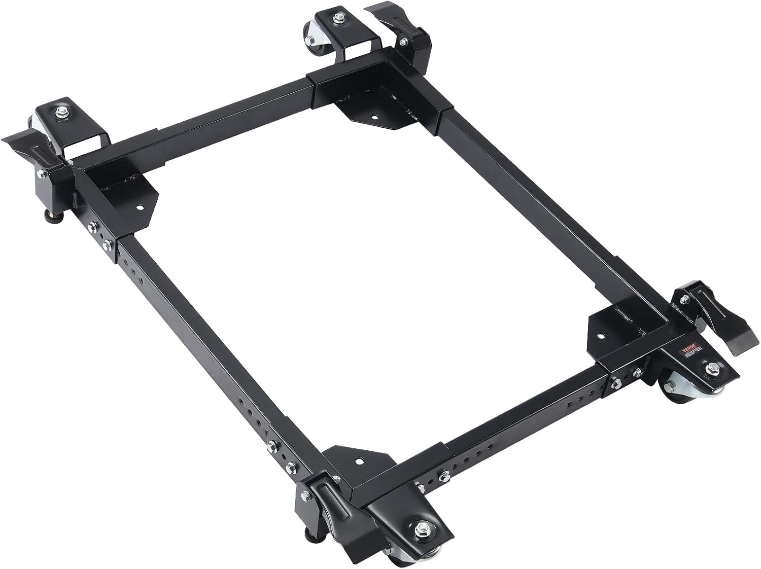 VEVOR Mobile Base, 1500 lbs Capacity, Adjustable from 20' x 24.5' to 28' x 33.5', Heavy Duty Universal Mobile Base Stand with 4 Swivel Wheels, for Woodworking Equipment, Bandsaw, Power Tool, Machine
